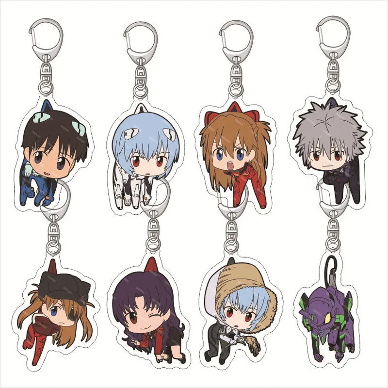 Double-Sided HD Anime Keychain - EVA Acrylic Backpack Pendant, Custom Colors