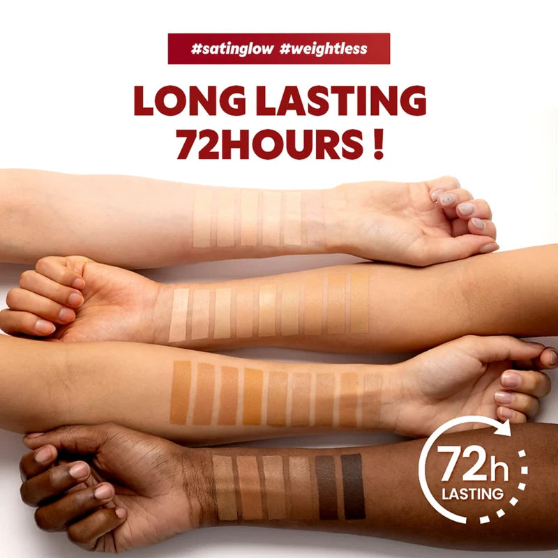 Buildable Full Coverage Cushion Foundation with Satin Finish - Long Lasting, K-Beauty