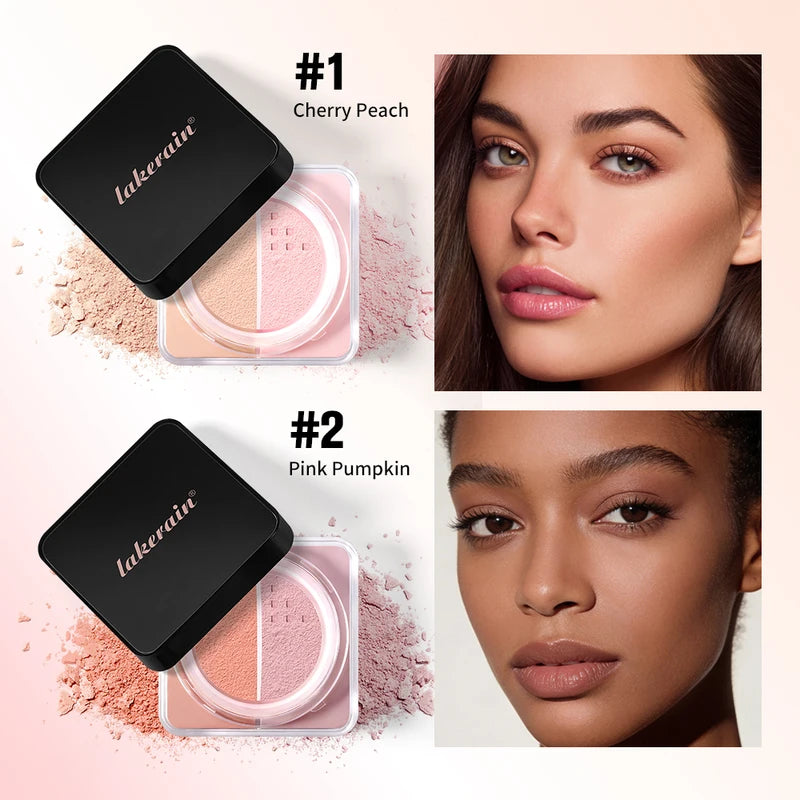Brightening Correcting Loose Face Powder - Oil Control Waterproof Duo