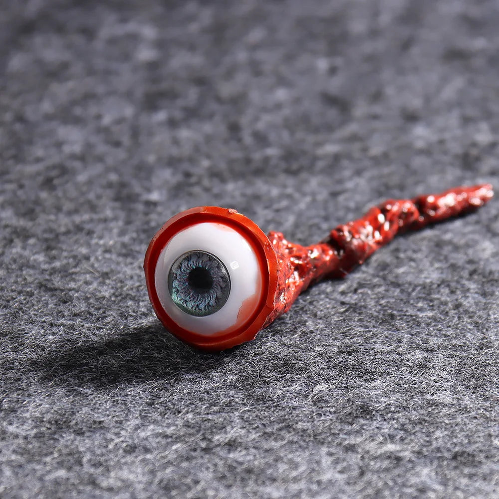 Halloween Ripped Out Eyeball Horror Prop Realistic Bloody Scary Decor Costume Accessory