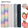 6-Piece Bead Art Kit with Glitter Fabric & Iron-On Beads - Creative Craft Set