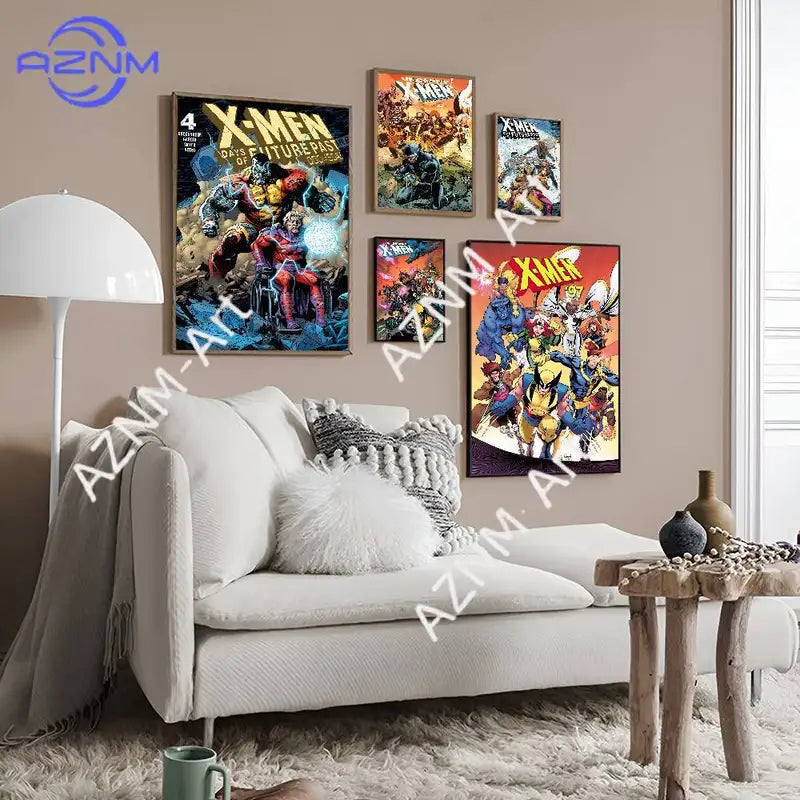 Anime Movie X-Men Vintage Posters Wall Art Deco Prints for Living Room or Bedroom