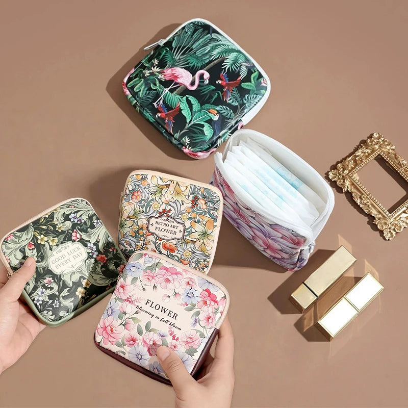 Menstrual Cup & Sanitary Napkin Storage Pouch - Feminine Care Organizer