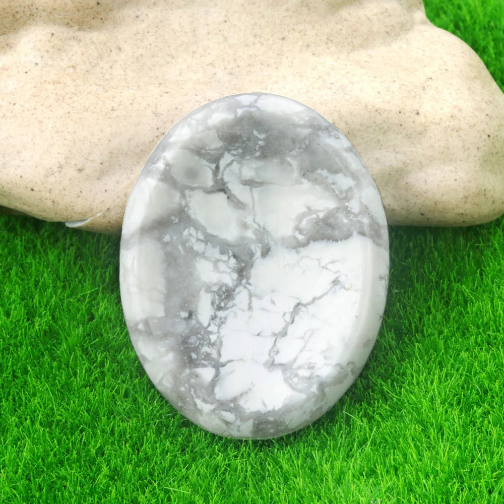 Natural Crystal Amethyst Oval Worry Stone for Jewelry & Relaxation