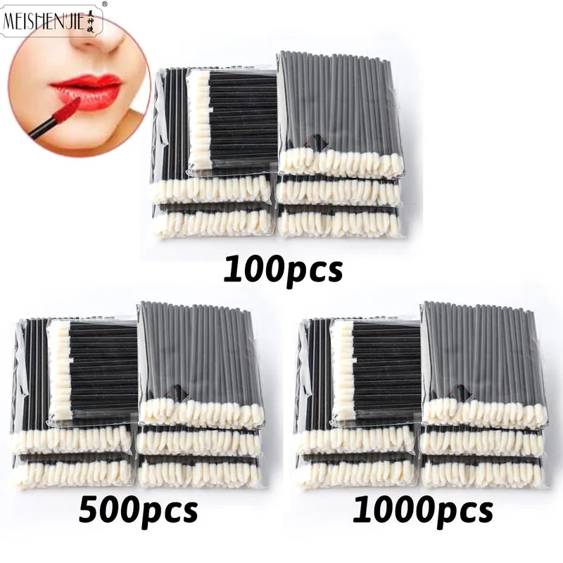Wholesale Makeup Lip & Eyelash Brush Applicator Set - 50/1000 Pcs