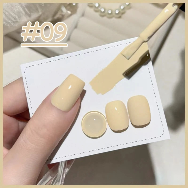 12Pcs Lemon Yellow Mustard Feather Nail Art Decorations - Gel Nail Polish Series