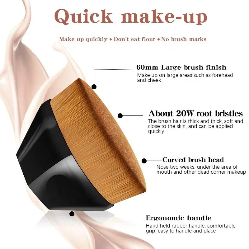 Professional Makeup Brush Set - Large Face Powder Blush Foundation Soft Cosmetic Tools