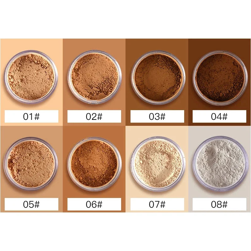 Matte Mineral Loose Setting Powder for Face - Oil-Control, Long-Lasting Finish