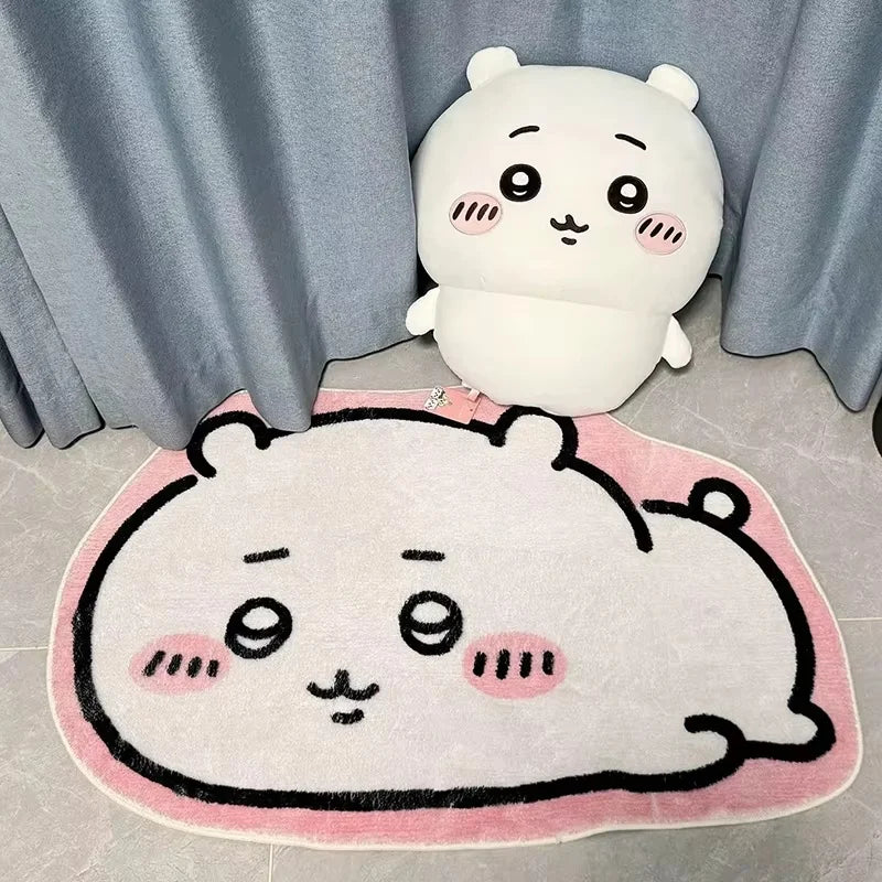 Kawaii Cartoon Plush Floor Mat - Non-Slip Bathroom Living Room Decor Carpet