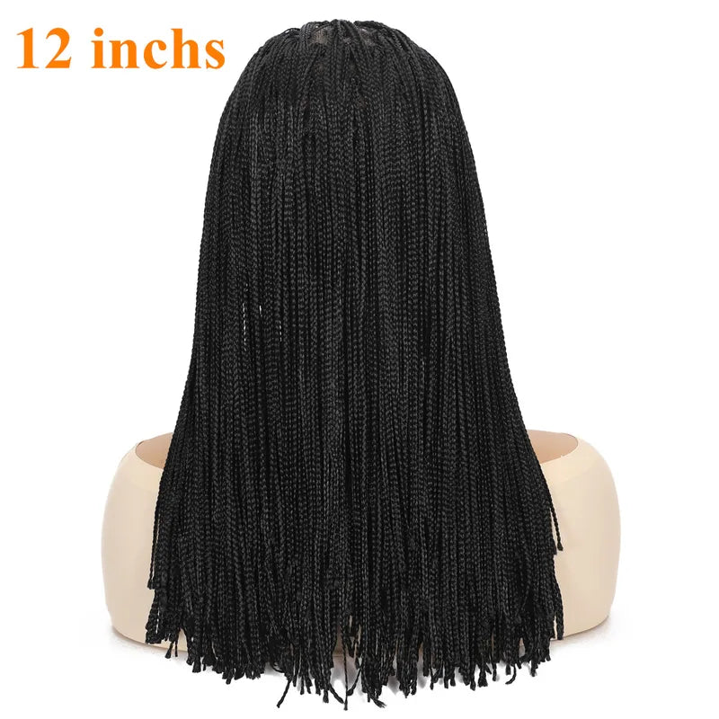 Full Lace Wigs for Black Women Knotless Braided Hair with Baby Hair - Multiple Colors & Lengths