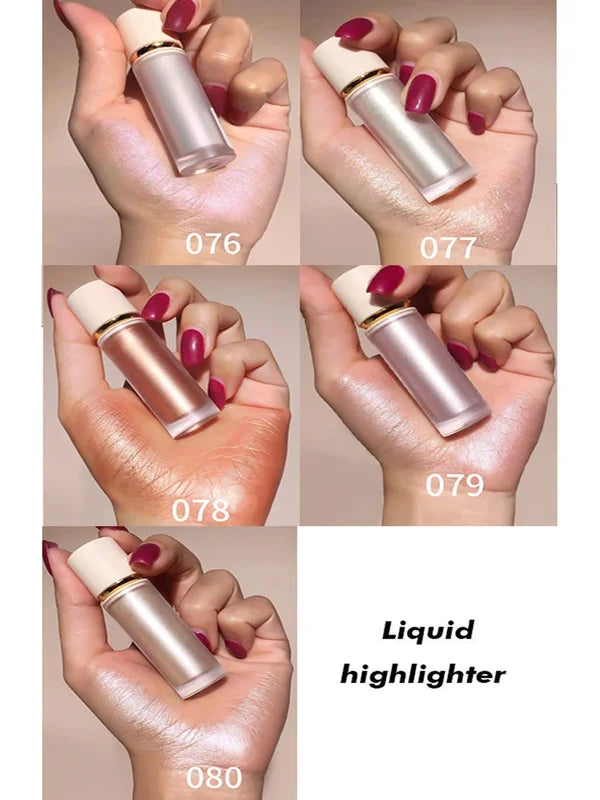 5ml Liquid Highlighter Makeup - Waterproof, Long-Lasting Face Shine & Glow
