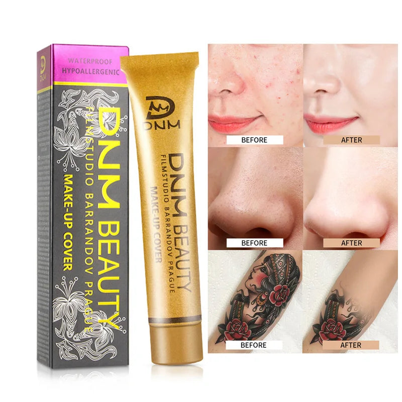 High Coverage Moisturizing Face Concealer Cream Waterproof Foundation
