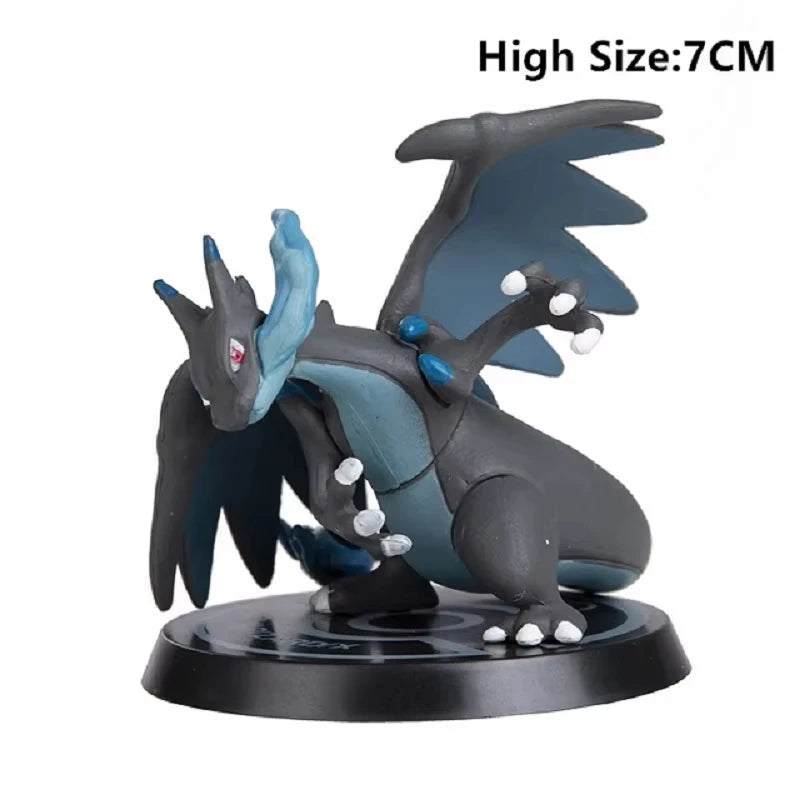 Pokemon Action Figures Set - Pikachu Charizard Blastoise Squirtle Bulbasaur Toy Collection, 6-7cm
