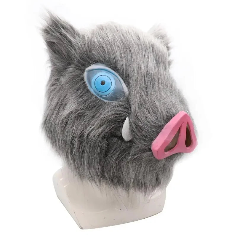 Inosuke Hashibira Halloween Mask - Demon Slayer Kimetsu No Yaiba Cosplay Helmet
