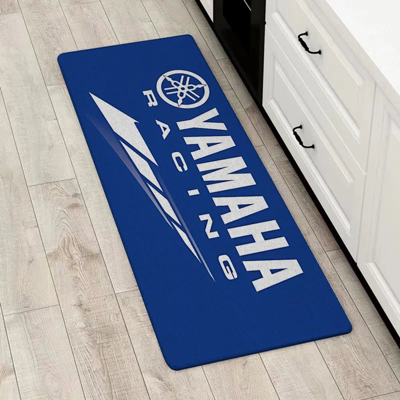Non-Slip Entrance Door Mat with Racing Design for Kitchen Bathroom Living Room Balcony
