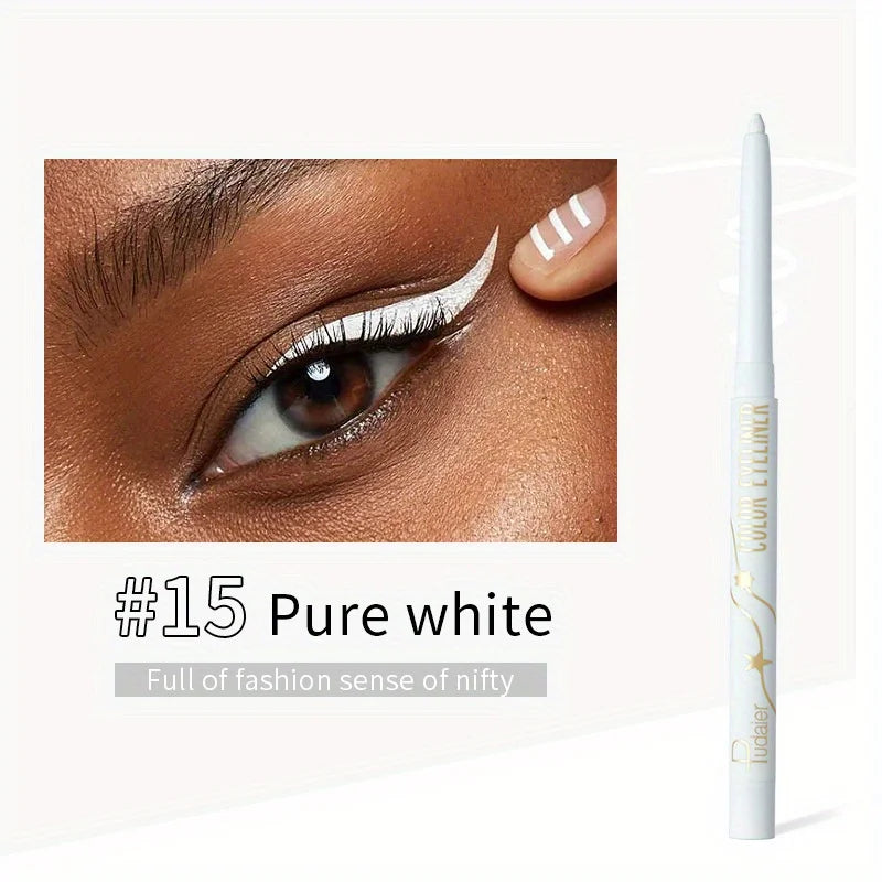 Waterproof Colorful Gel Eyeliner Pencil - Long-Lasting Natural Matte Eye Makeup