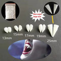Halloween Vampire Teeth Fangs Dentures Props - Fake Cosplay Teeth with Glue