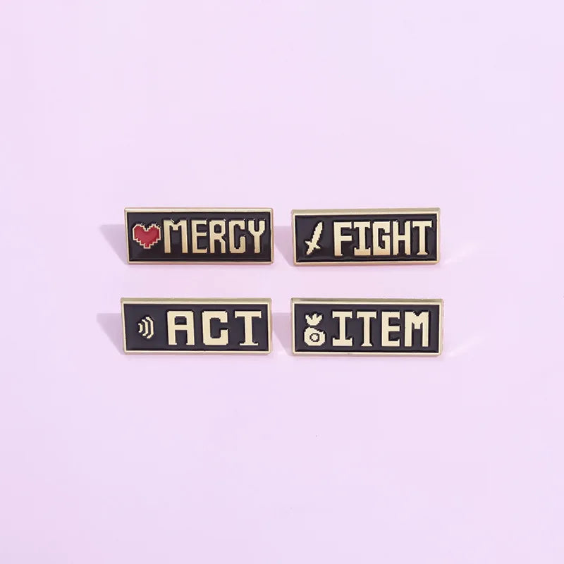 Undertale Game Enamel Pin Brooch - Cartoon Decorative Lapel Badge Jewelry Gift