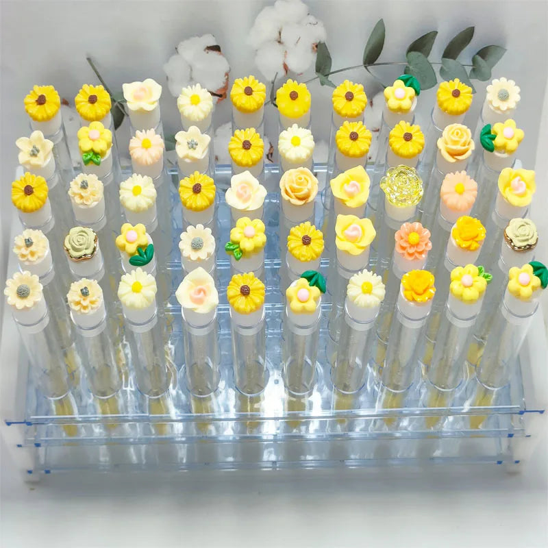 50PCS Reusable Eyelash Brush Tubes with Replaceable Dust-proof Storage & Eyebrow Brush