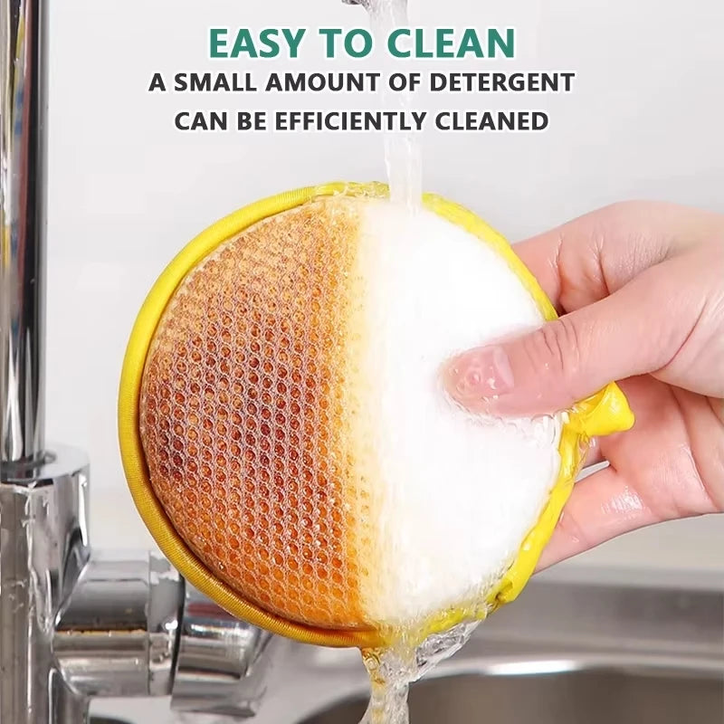Double-Sided Dishwashing Sponge Set Non-Stick Oil Remover Kitchen Cleaning Tool