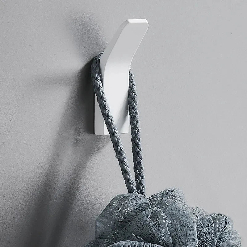 Space Aluminum Hook - Waterproof Rustproof Adhesive Wall Hanger for Clothes & Towels