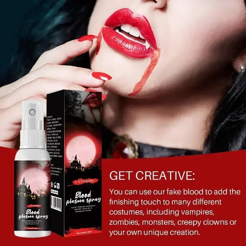 Fake Blood Spray for Halloween Cosplay, Gore Effects, and Costume Makeup