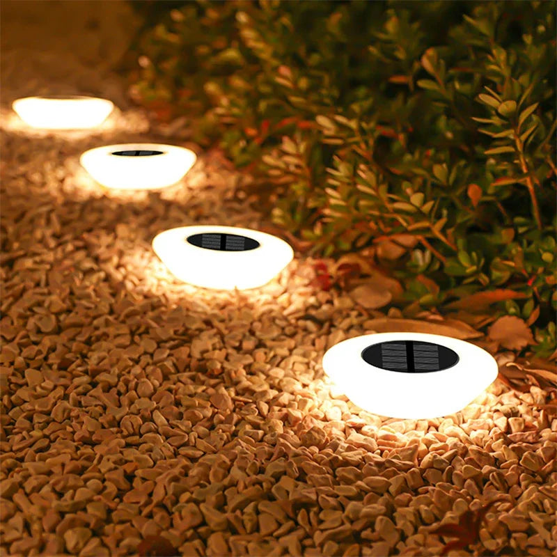 LED Solar Ground Lights Waterproof Outdoor Garden Pathway Lawn Decor 1-8pcs