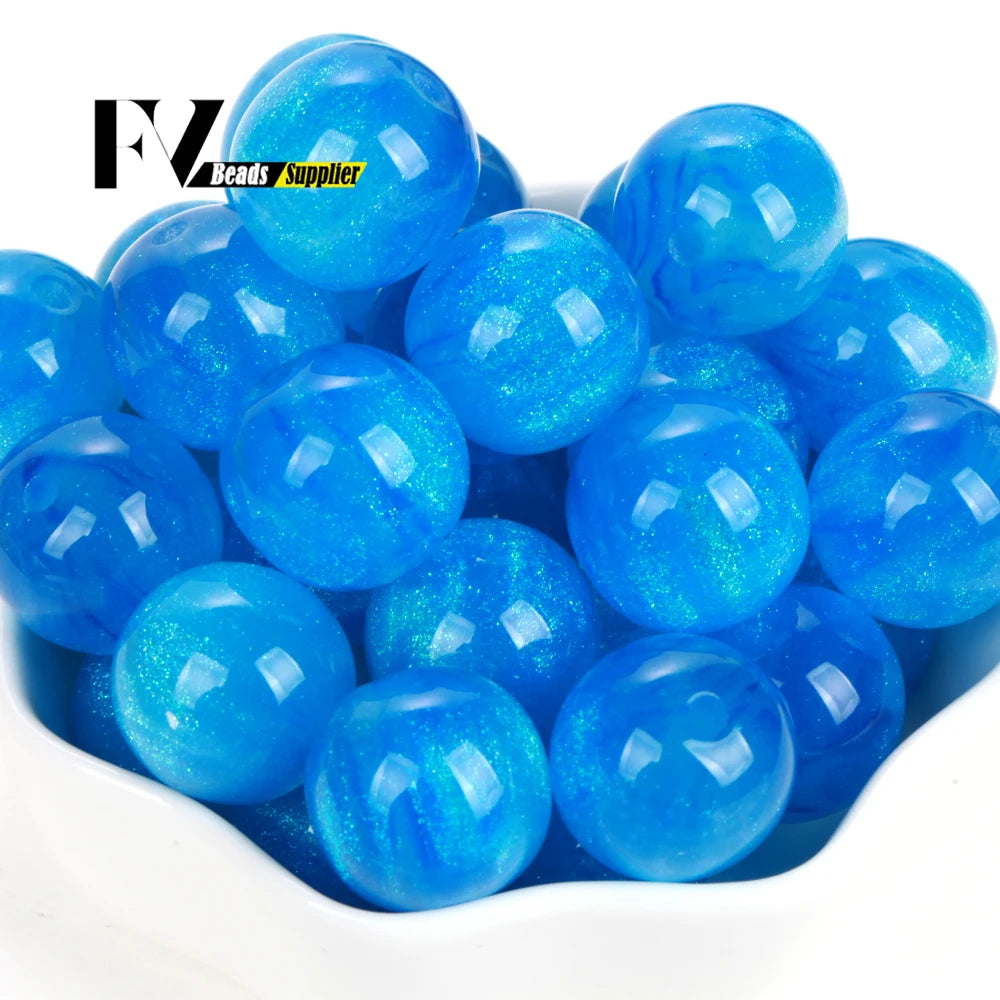 Imitation Cat Eye Round Beads for Jewelry Making - 8-20mm, Assorted Colors, 100pcs