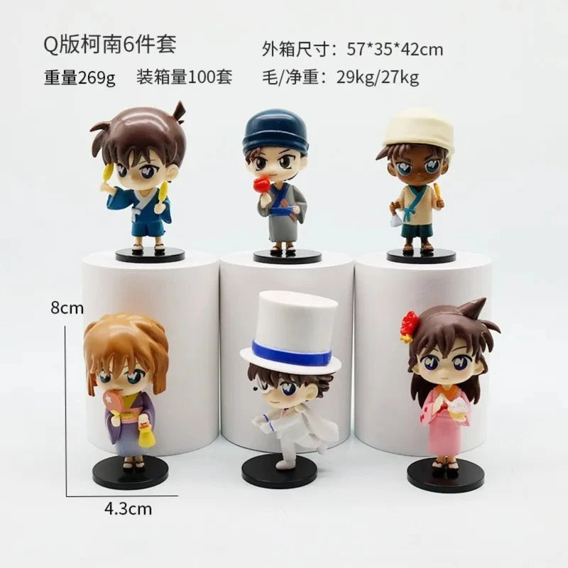 Detective Conan Anime Figure Set PVC Models for Collectors and Gift