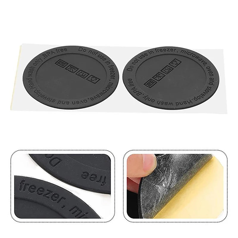 Silicone Anti Slip Cup Pad Water Bottle Coaster Protective Cover