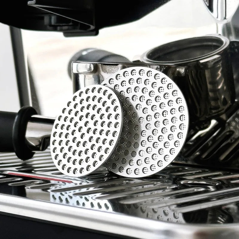 Coffee Puck Screen Double Layer Stainless Steel Filter for 51/54/58mm Portafilter
