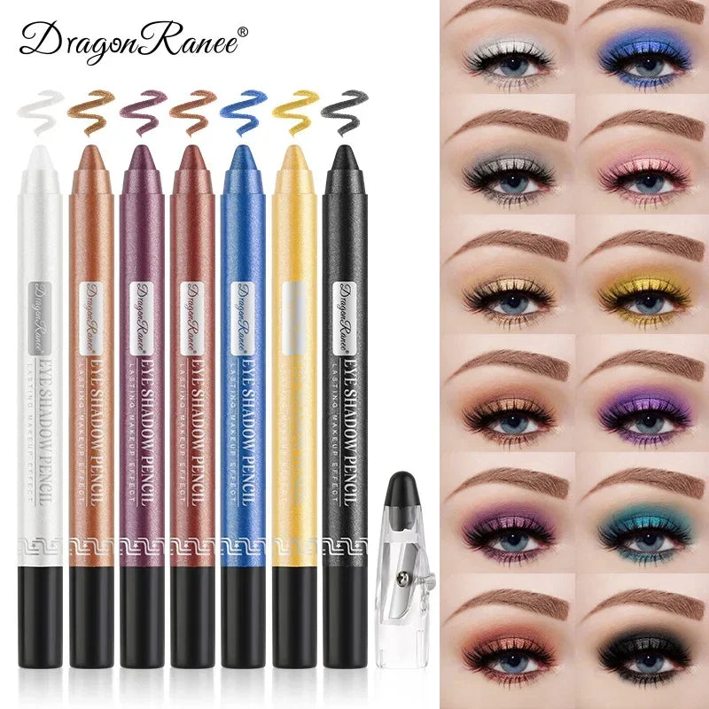 Long Lasting Glitter Eyeshadow Pen Set - Waterproof, Matte & Shiny Finish