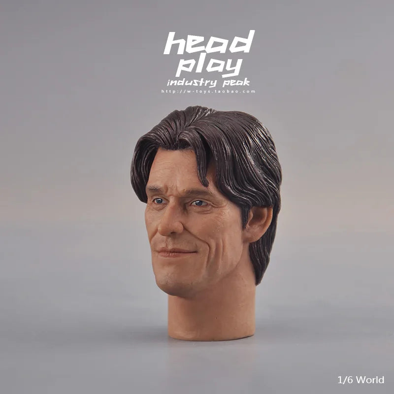 6-Inch Collectible Military Head Sculpt for 1/6 Action Figures - Asian & European Styles
