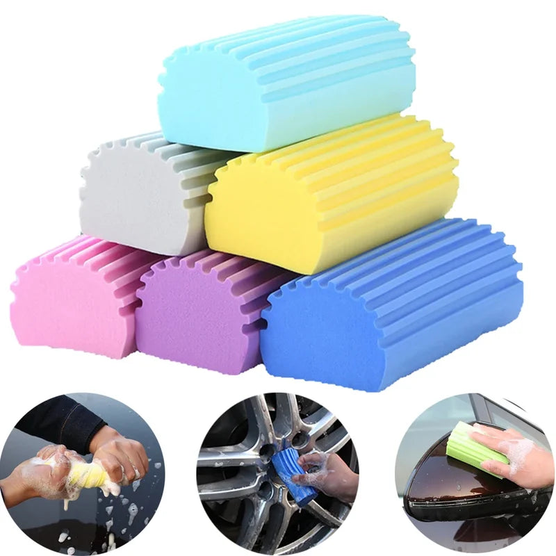 Reusable Water Absorption Cleaning Sponges for Home & Car - Pack of 3/6pcs