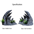 Resin Aquarium Decoration Fish Tank Canyon Ornament Set - 2pcs