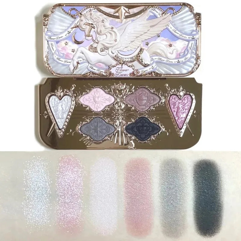 Colorful Eye Shadow Palette with Glitter & Matte Shades - Flower Knows