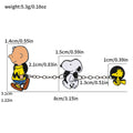 Snoopy Enamel Badge Pins Set - Cartoon Brooch for Backpack & Clothes