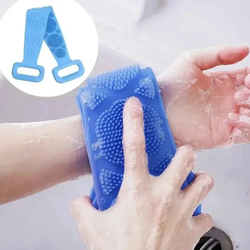 Silicone Back Scrubber Brush for Shower Bath Spa Massage Body Cleaning