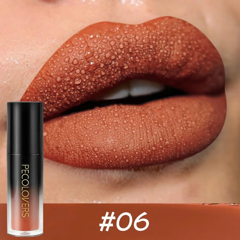 Waterproof Lipstick Set with 14 Colors Long-Lasting Gloss Non-stick Lip Makeup