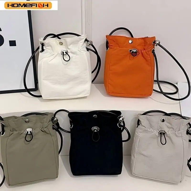 Mini Nylon Crossbody Bag with Multiple Colors - Compact Phone Wallet Purse