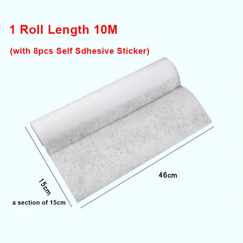 Range Hood Filter Paper 46cm x 5/10M Non-Woven Oil-Proof Disposable Filter