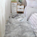 Fluffy Non-Slip Tie-Dyed Area Rug for Bedroom & Living Room - Plush Shag Carpet