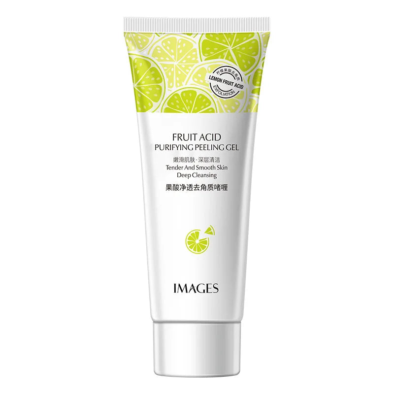 Natural Fruit Acid Peeling Gel Facial Cleanser - Deep Nourishing & Brightening, 80g