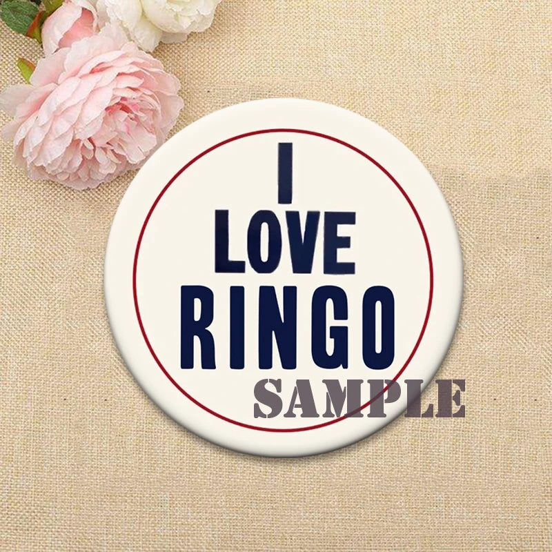 Music Band Badge Pins - Beatles Round Creative Brooches for Clothes & Bags