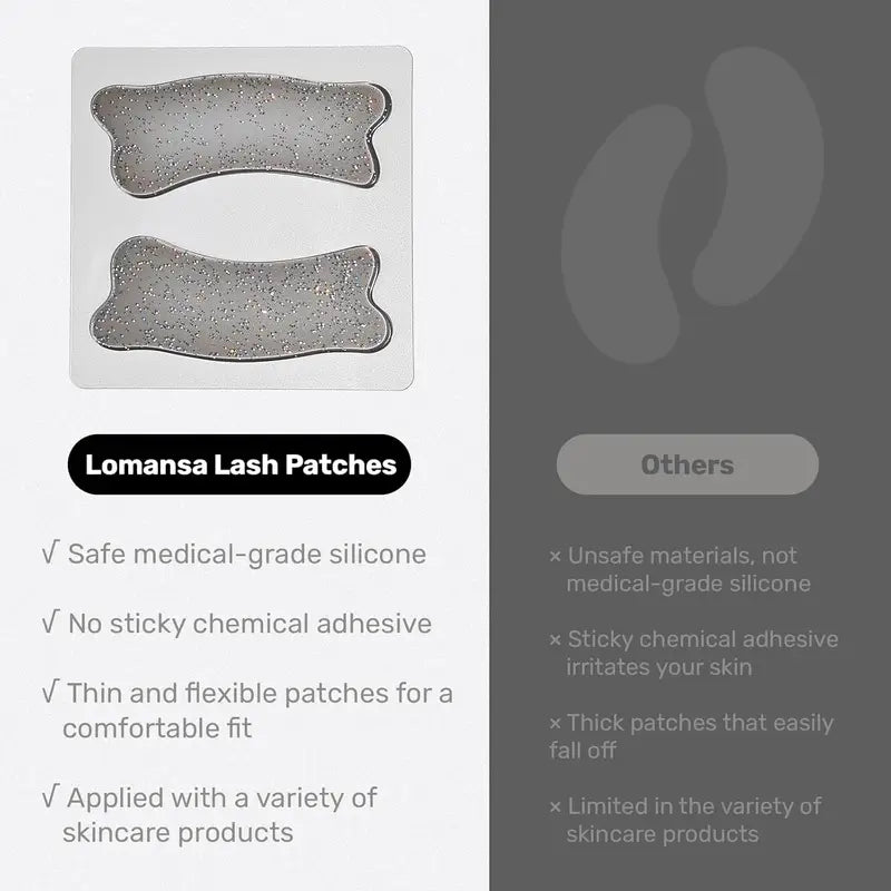 Reusable Silicone Lash Lift Pads - Bear Shaped Eyelash Extensions & Eye Makeup Tools