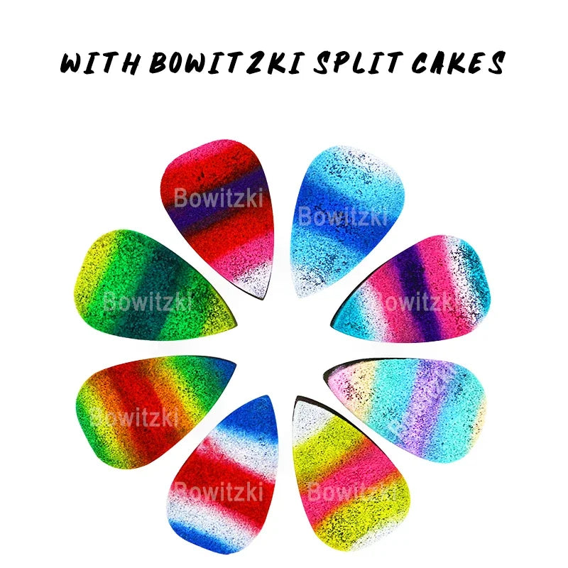 Facial Painting & Makeup Sponge Block - Water Droplet Semi-Circular Design, Multi-Color