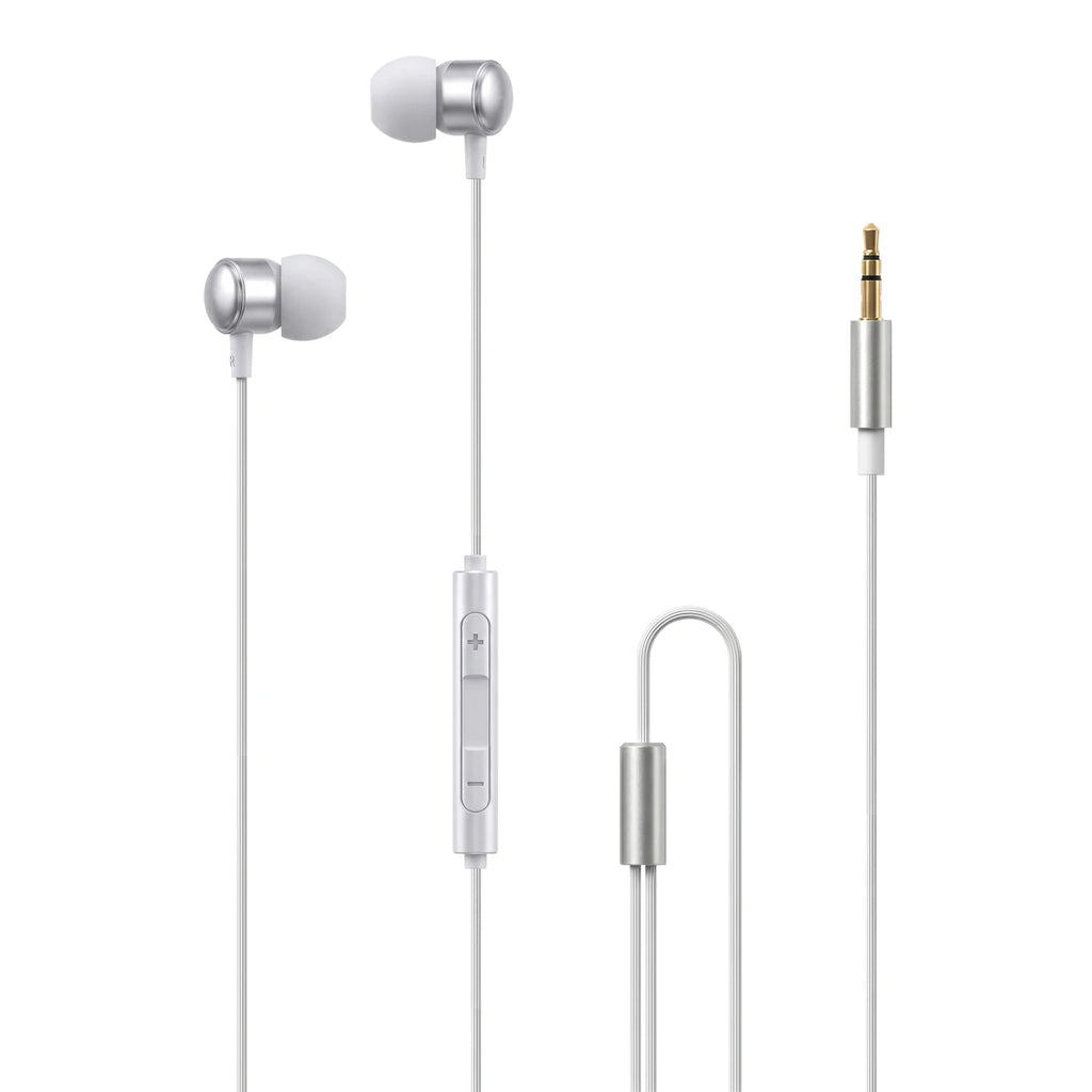Wired Noise Reduction In-Ear Headphones with HD Mic for Smartphone and Tablet