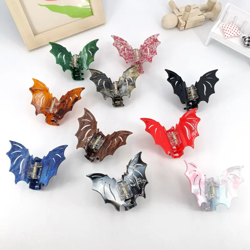 Bat-Shaped Halloween Hair Accessory for Women - Updo Festival Hair Grab