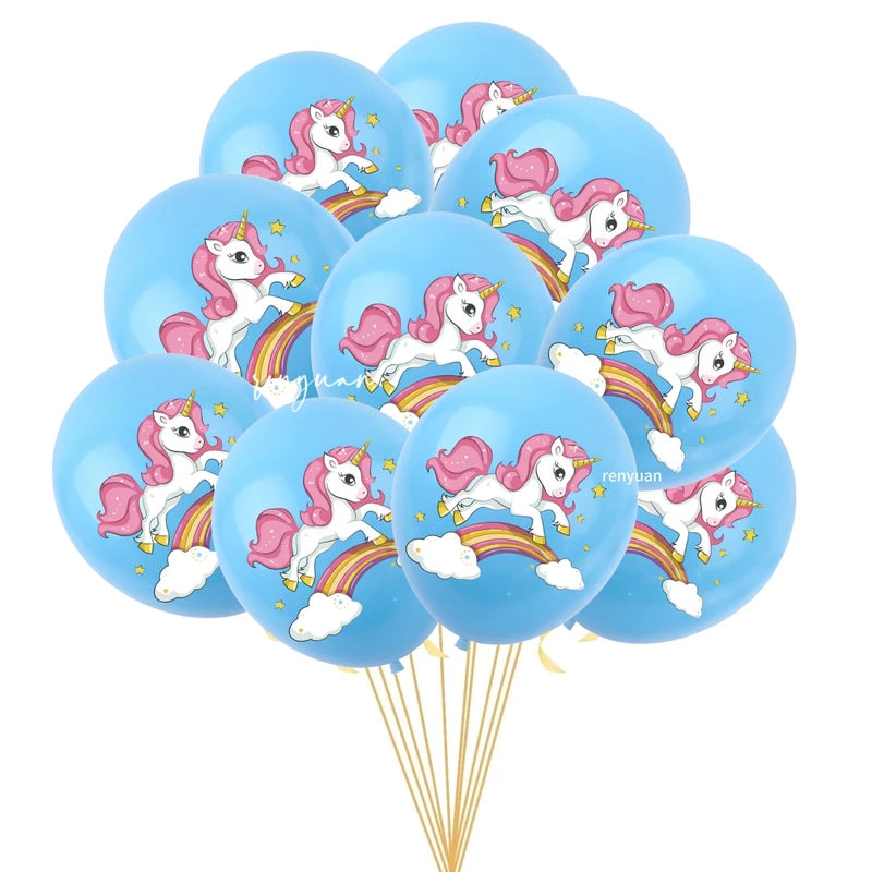 Unicorn Balloons Party Supplies Latex Balloon for Kids Birthday Baby Shower