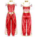 Kids Girls Halloween Arabian Princess Costume Set for Stage & Party